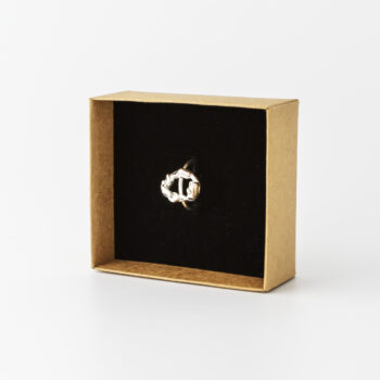 Ringen Pussel av silversmed Tove Guander.